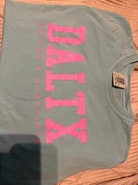 Comfort Colors Teal Short Sleeve buddy love tee